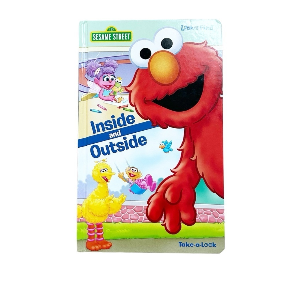 123 Sesame Street Look and Find Hardcover Board Book Elmo Big Bird Zoe